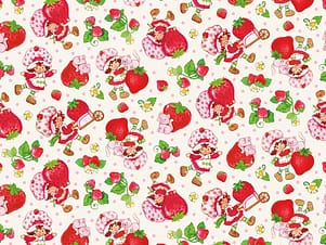 Cotton Fabric, 43"/44" Wide The World of Strawberry Shortcake™ in Toss Cream by Riley Blake Designs