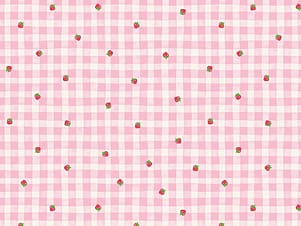 Cotton Fabric, 43"/44" Wide The World of Strawberry Shortcake™ in Gingham Pink by Riley Blake Designs