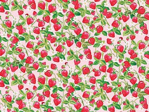 Cotton Fabric, 43"/44" Wide The World of Strawberry Shortcake™ in Strawberries Pink by Riley Blake Designs
