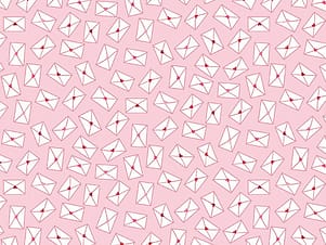 Cotton Fabric, 43"/44" Wide Seasonal Basics in Love Notes Pink by Riley Blake Designs