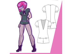 Moonstone Bodysuit Pattern by Cut/Sew