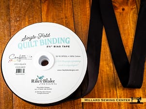 Bias Tape: 2 1/2" Single Fold Confetti Cotton Available in Multiple Colors by Riley Blake