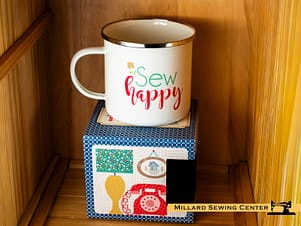 Mug, Vintage Happy 2 Enamel by Lori Holt for Riley Blake Designs