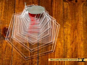 Template, Hexagon 8 Piece Set by Sew Easy