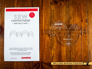 Template Ruler, Mini Multi Arc for High Shank Janome Sewing Machines by Janome