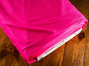 Knit Fabric, Bamboo Rib, 49/50" Wide 89.5% Rayon & 10.5% Spandex in Fuchsia by Telio