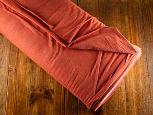 Bamboo Cotton, 56" Wide Jersey Knit in Rust by Verhees