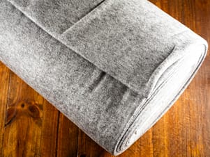 Melange, 58" Wide Knit in Grey by Verhees