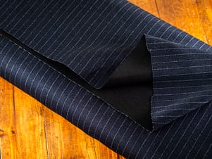 Vicenza Fabric, 58" Wide Knit in Pinstripe by Verhees