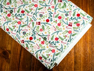 Cotton Fabric, 44″/45″ Wide Kimberbell A Quilty Little Christmas in Ornaments by Maywood Studio