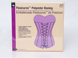 12 mm Flexicurve Polyester Boning, Available in White and Black by Dritz