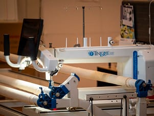 18" Tin Lizzie ESP Limited Quilting Machine with 12' Phoenix XL Frame & Quilt EZ Ruby Butler Pre-Owned