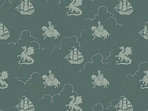 Cotton Fabric, 43"/44" Wide Story Land in In the Knight Forest by Riley Blake Designs