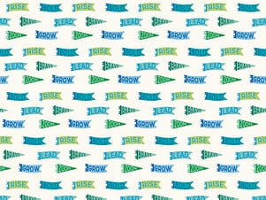 Cotton Fabric, 43"/44" Wide Brave Your Way in Brave Banners Mint by Riley Blake Designs