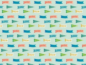 Cotton Fabric, 43"/44" Wide Brave Your Way in Brave Banners Mint by Riley Blake Designs