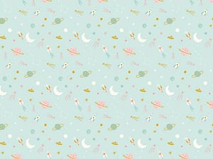 Cotton Fabric, 43"/44" Wide Brave Your Way in To the Moon Songbird by Riley Blake Designs