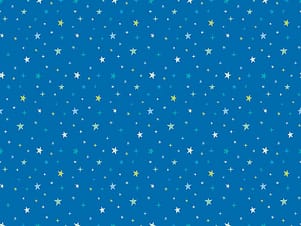 Cotton Fabric, 43"/44" Wide Brave Your Way in Beyond the Stars Cobalt by Riley Blake Designs