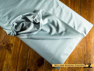 Nylon Fabric, 60″ Wide Sensua Solids in Silver by EESCO