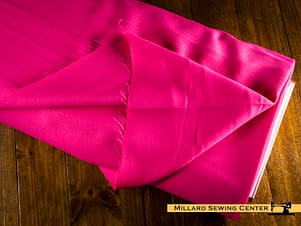 Polyester Fabric, 60″ Wide Grandstand Gabardine in Fuchsia by EESCO