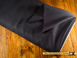 Polyester Fabric, 60″ Wide Grandstand Gabardine in Charcoal Grey by EESCO