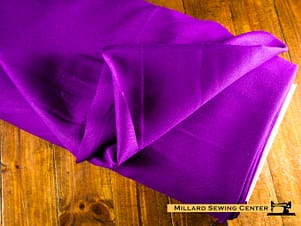 Polyester Fabric, 60″ Wide Grandstand Gabardine in Dark Purple by EESCO