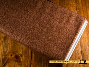 Cotton Fabric, 44″/45″ Wide Kimberbell Basics in Brown Linen Texture by Maywood Studio