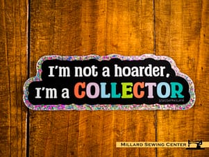 I'm A Collector Glitter Sticker By Shayla Wolf