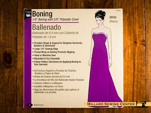 1/4" Boning with 5/8" Polyester Cover, Available in White and Black by Dritz