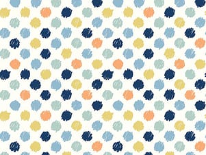 Cotton Fabric, 43"/44" Wide Flannel Love You to the Moon in Dots Multi by Riley Blake Designs