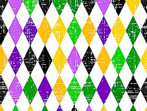 Cotton Fabric, 44" Mardi Party in Harlequin Multi by Northcott Fabrics