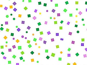 Cotton Fabric, 44" Mardi Party in Festive Mardi Gras by Northcott Fabrics