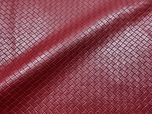 Faux Leather Fabric, Bottega 52" in Wine by Telio