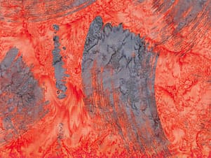 Cotton Fabric, 44" Paint Box in Arc Wild Orange by Banyan Batiks