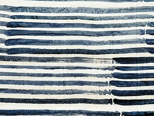 Cotton Fabric, 44" Paint Box in Stripe Got the Blues by Banyan Batiks