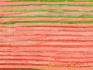 Cotton Fabric, 44" Paint Box in Stripe Wild Orange by Banyan Batiks