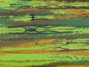 Cotton Fabric, 44" Paint Box in Texture Lime Light by Banyan Batiks