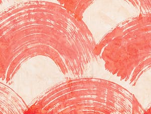Cotton Fabric, 44" Paint Box in Wave Burnt Orange by Banyan Batiks