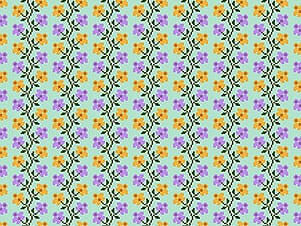 Cotton Fabric, 44" Heiress in Offshoot Spring by Anna Maria Textiles