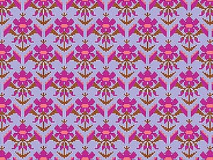 Cotton Fabric, 44" Heiress in Posey Glow by Anna Maria Textiles