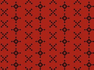 Cotton Fabric, 44" Little Heiress in Treasure Map Crimson by Anna Maria Textiles