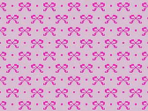 Cotton Fabric, 44" Little Heiress in Bows Fuchsia by Anna Maria Textiles