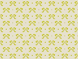 Cotton Fabric, 44" Little Heiress in Bows Butter by Anna Maria Textiles