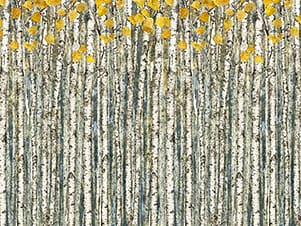 Cotton Fabric, 44" Evening Song Stonehenge in Tree Ombre Taupe Multi by Northcott Fabrics
