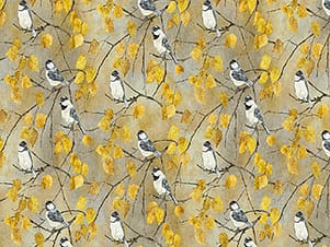 Cotton Fabric, 44" Evening Song Stonehenge in Chickadee Taupe Multi by Northcott Fabrics