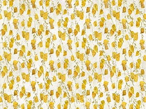 Cotton Fabric, 44" Evening Song Stonehenge in Open Birch Leaves Beige Multi by Northcott Fabrics