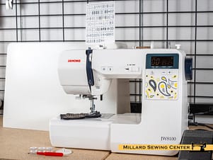 Janome JW8100 Electronic Sewing Machine w/ Hard Cover -- Pre Owned