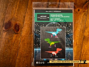 Dinorama - T-Rex on Roller Skates Quilt Pattern by Art East Quilting Company