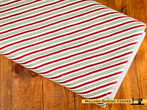 Cotton Fabric, 43"/44" Wide Holiday Spirit in Stripes Multi by Riley Blake