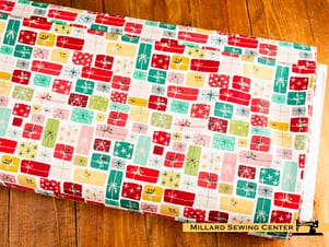 Cotton Fabric, 43"/44" Wide Nutcracker Tradition in Gifts of Giving Multi by Riley Blake
