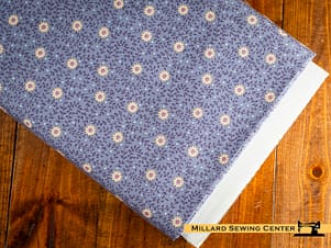 Cotton Fabric, 44" Wide in Daisydream Pitch Blue by Tilda